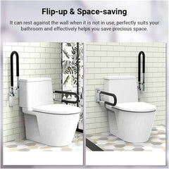 Premium Folding Toilet Grab Bar