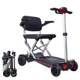 Foldable lightweight 4-wheel mobility scooter for seniors and adults