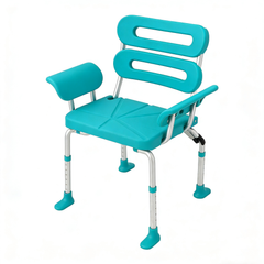 Bariatric Shower Chair with Ergonomic Backrest and Wide Armrests for Comfort