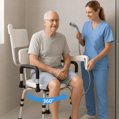 SafeSpin Elite 360° Adjustable Shower Chair