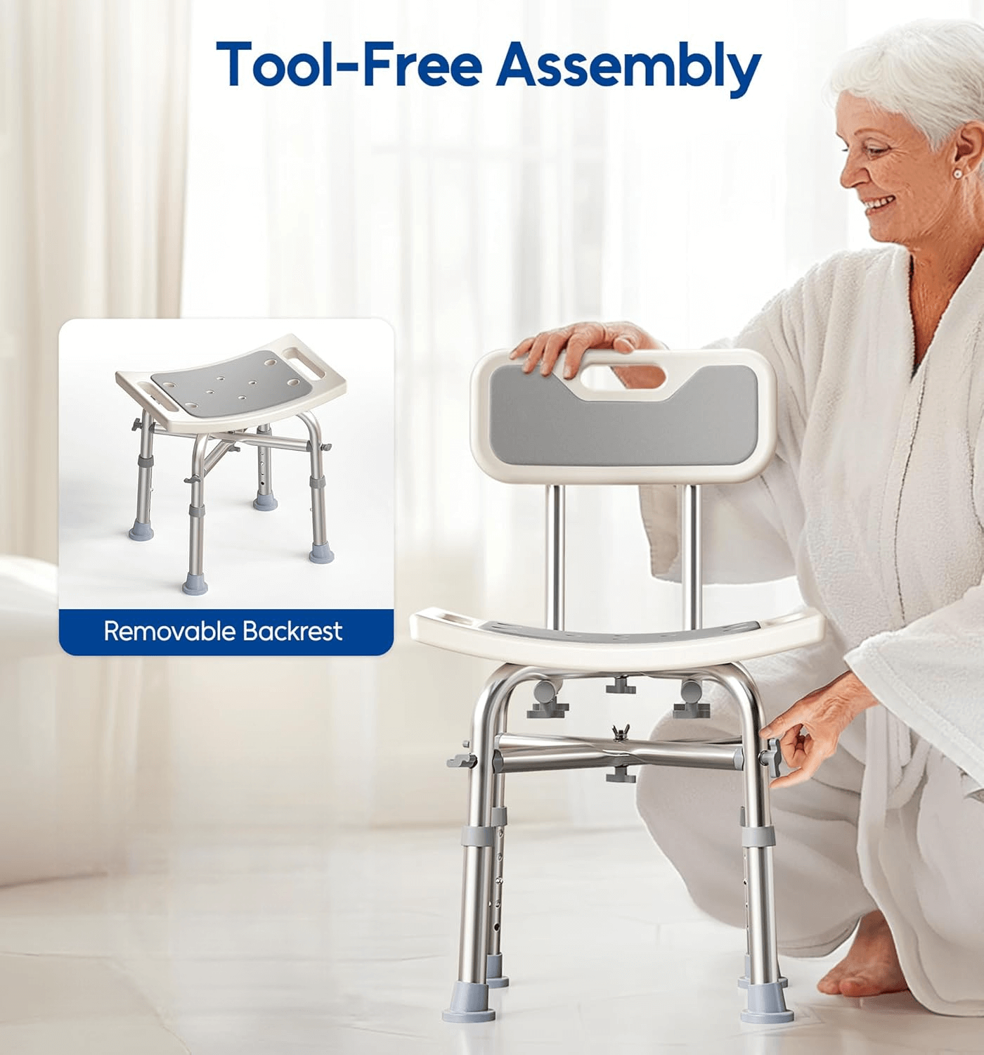 Shower Chair with Back