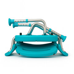Folded Bariatric Shower Chair - Compact Storage Solution for Small Spaces