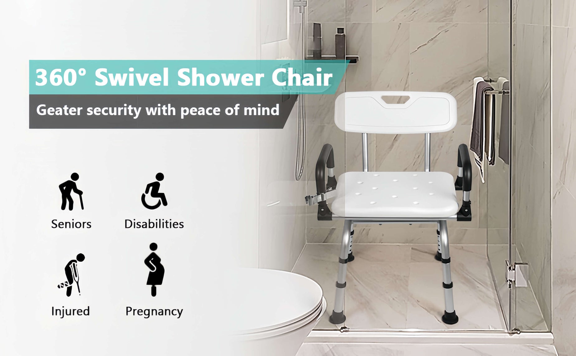 Rotating Shower Chair for Inside Shower | i1204