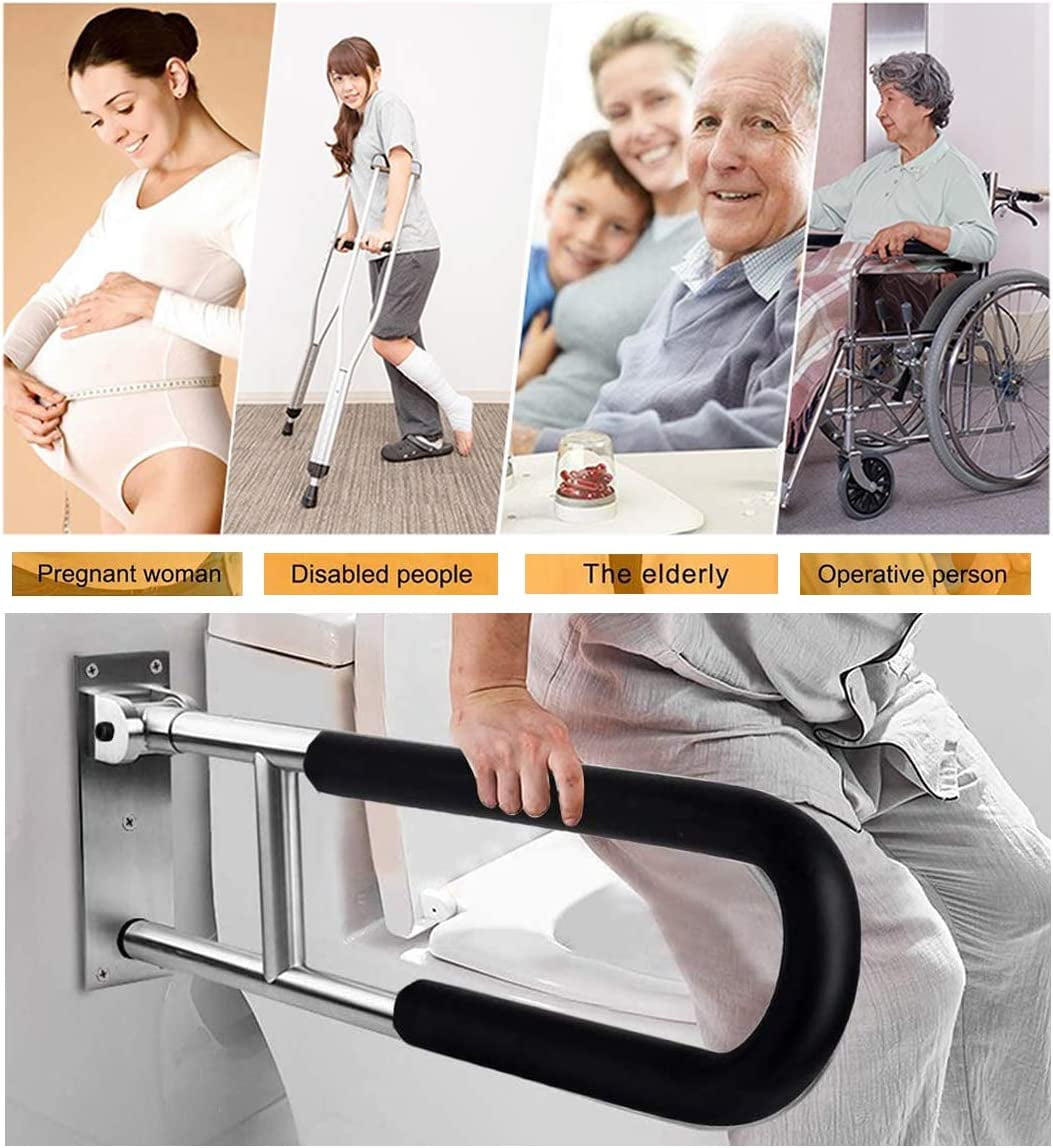 Premium Folding Toilet Grab Bar