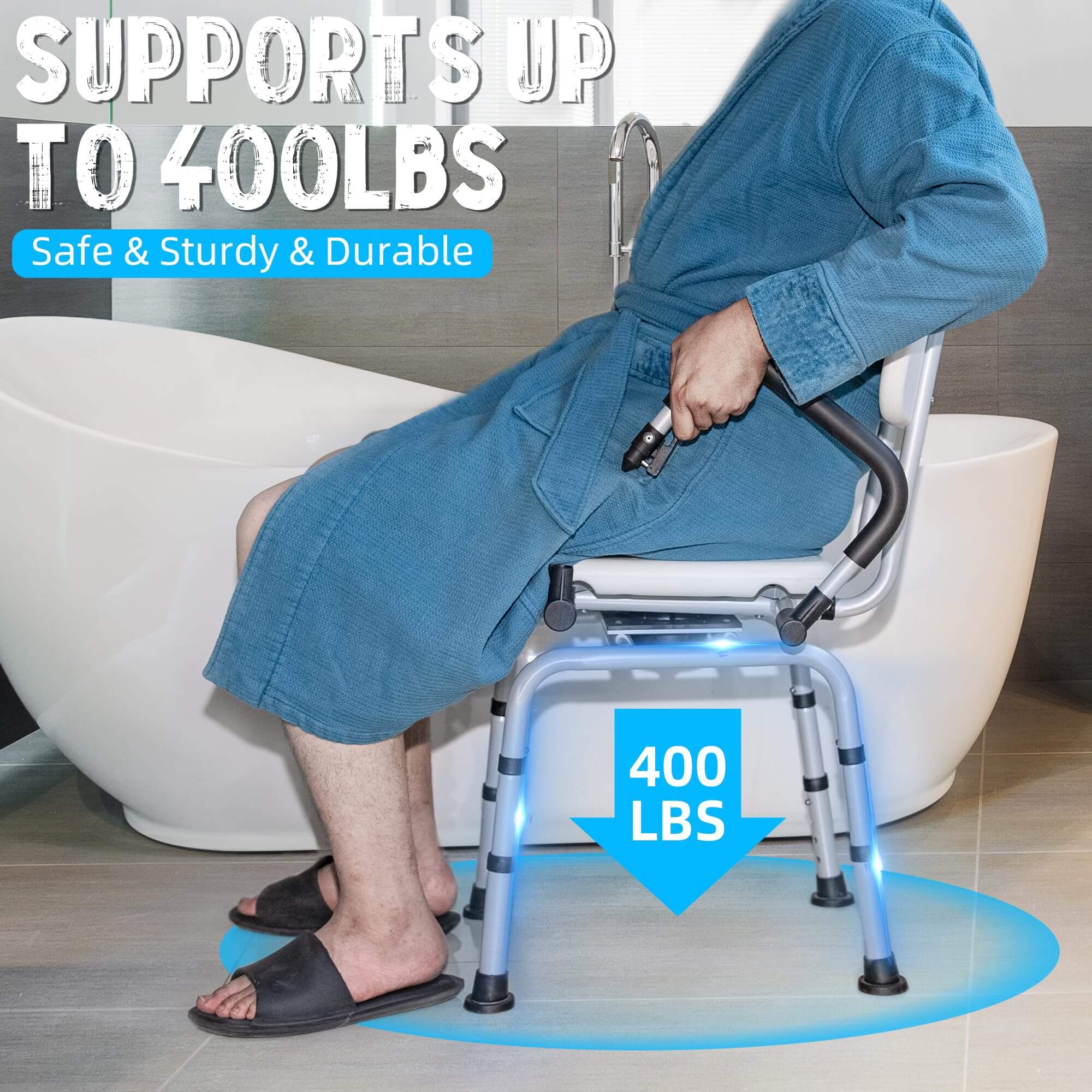 SpinGuard 360° Medical-Grade Shower Throne